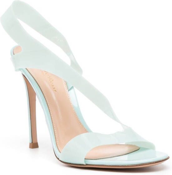Gianvito Rossi 100mm Metropolis twisted sandals Green