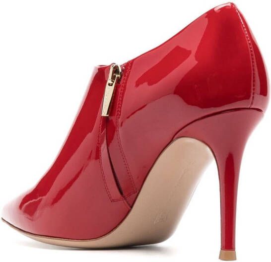 Gianvito Rossi 100mm patent-leather pumps Red