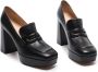 Gianvito Rossi 100mm platform leather loafers Black - Thumbnail 2