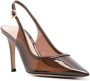 Gianvito Rossi 100mm translucent slingback pumps Brown - Thumbnail 2
