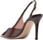 Gianvito Rossi 100mm translucent slingback pumps Brown - Thumbnail 3