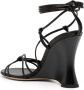 Gianvito Rossi 100mm strappy wedge sandals Black - Thumbnail 3