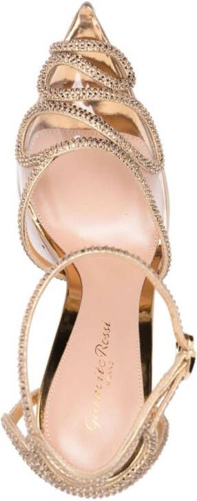 Gianvito Rossi 105mm crystal-embellished pumps Neutrals