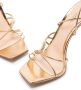 Gianvito Rossi Sylvie 105mm lace-up sandals Gold - Thumbnail 4