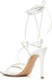 Gianvito Rossi 105mm lace-up leather sandals White - Thumbnail 3