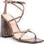 Gianvito Rossi 105mm snakeskin leather sandals Neutrals - Thumbnail 2