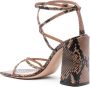 Gianvito Rossi 105mm snakeskin leather sandals Neutrals - Thumbnail 3