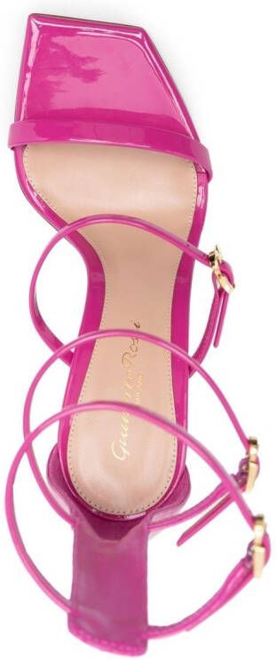 Gianvito Rossi Ribbon Uptown 105mm leather sandals Pink