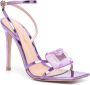 Gianvito Rossi 110mm gemstone-detail leather sandals Purple - Thumbnail 2