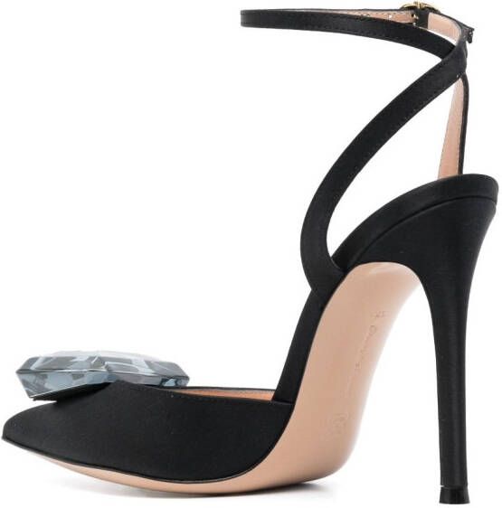 Gianvito Rossi 110mm maxi-gemstone pumps Black