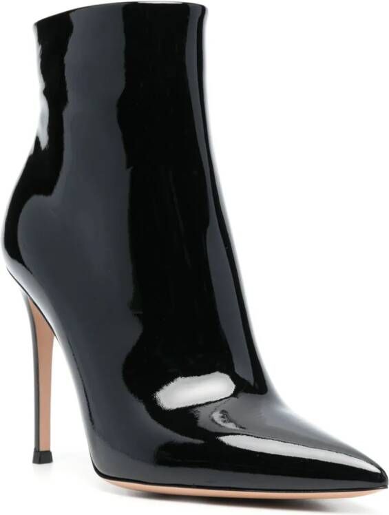 Gianvito Rossi 110mm patent leather boots Black