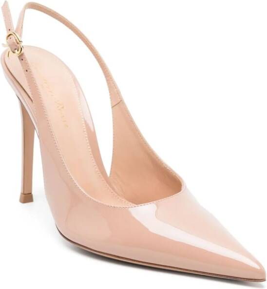 Gianvito Rossi 112mm pointed-toe leather pumps Neutrals