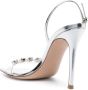 Gianvito Rossi 115mm crystal-embellished metallic sandals Silver - Thumbnail 3