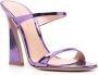 Gianvito Rossi 115mm double-strap leather mules Purple - Thumbnail 2