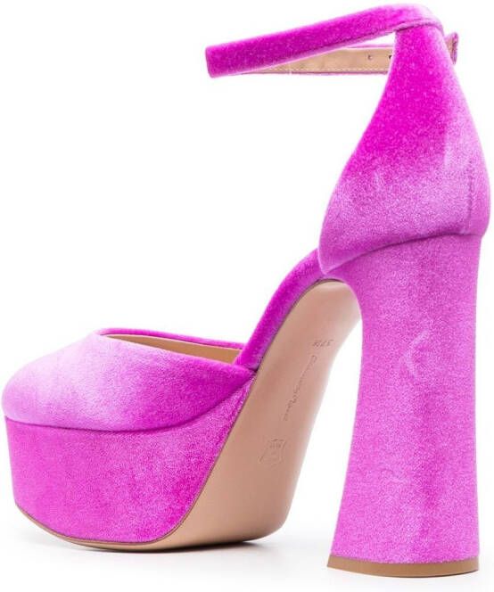 Gianvito Rossi 120mm heeled suede pumps Pink