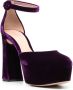 Gianvito Rossi 120mm velvet platform sandals Purple - Thumbnail 2