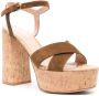 Gianvito Rossi 128mm suede platform sandals Brown - Thumbnail 2