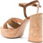 Gianvito Rossi 128mm suede platform sandals Brown - Thumbnail 3