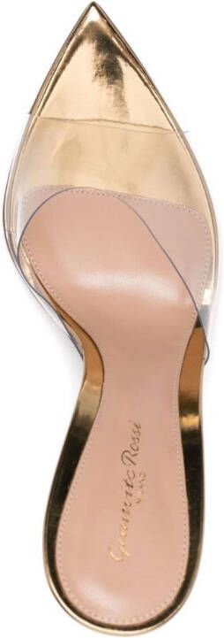 Gianvito Rossi 130mm metallic high-heel sandals Neutrals