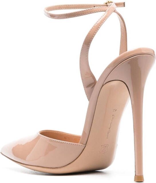Gianvito Rossi 140mm pointed-toe leather sandals Neutrals