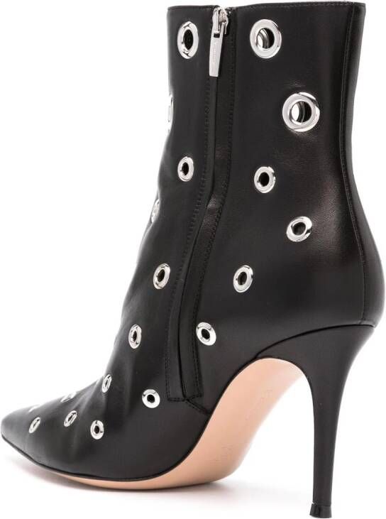 Gianvito Rossi 150mm eyelet-embellished ankle boots Black