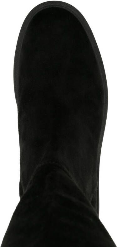Gianvito Rossi 30mm round-toe leather boots Black