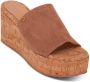 Gianvito Rossi 45mm suede wedge sandals Brown - Thumbnail 2