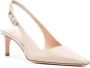 Gianvito Rossi 55mm leather slingback pumps Neutrals - Thumbnail 2