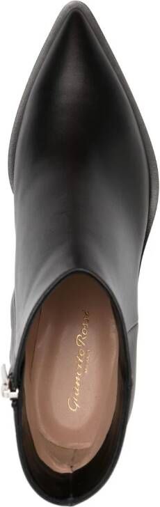 Gianvito Rossi 60mm pointed-toe leather boots Black