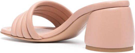 Gianvito Rossi Malou 60mm leather mules Pink