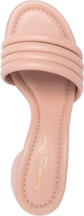 Gianvito Rossi Malou 60mm leather mules Pink