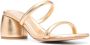 Gianvito Rossi 70mm block-heel sandals Gold - Thumbnail 2