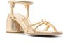Gianvito Rossi 70mm metallic-effect leather sandals Gold - Thumbnail 2
