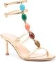 Gianvito Rossi 70mm Shanti leather sandals Gold - Thumbnail 2