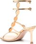 Gianvito Rossi 70mm Shanti leather sandals Gold - Thumbnail 3