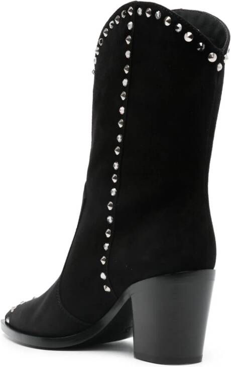 Gianvito Rossi 75mm suede boots Black