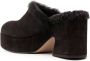 Gianvito Rossi 85mm fur-lining suede mules Brown - Thumbnail 3