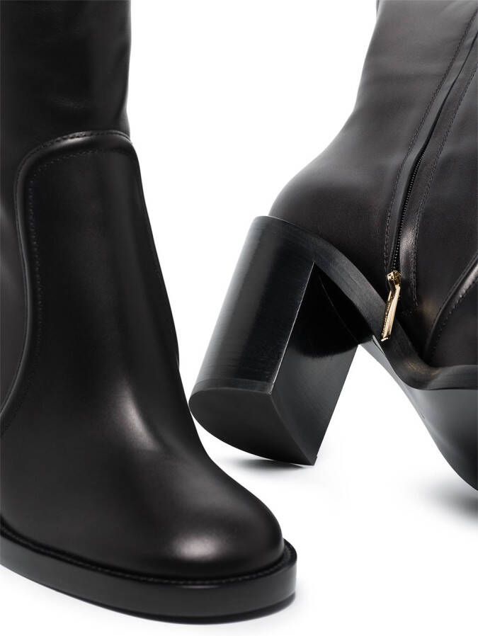 Gianvito Rossi Conner 85mm knee-high boots Black