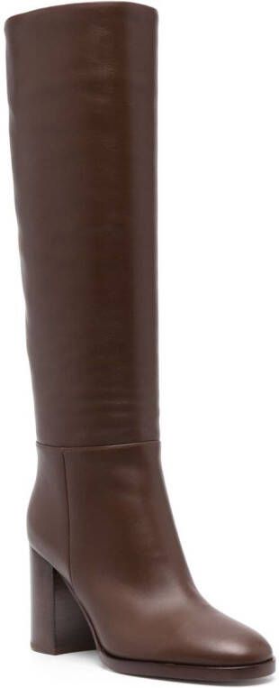Gianvito Rossi 85mm leather boots Brown