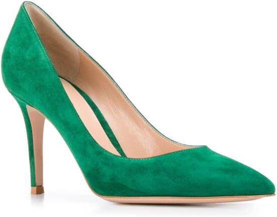 Gianvito Rossi 85mm pointed pumps Green