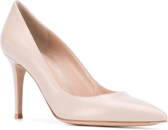 Gianvito Rossi 85mm pointed pumps Neutrals