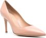 Gianvito Rossi 85mm pointed-toe leather pumps Neutrals - Thumbnail 2