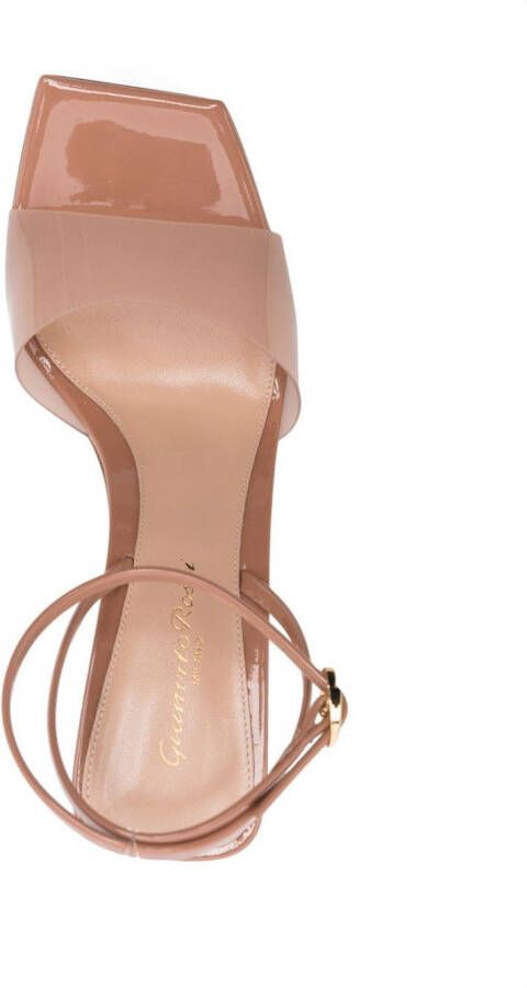 Gianvito Rossi 85mm square-toe sandals Neutrals