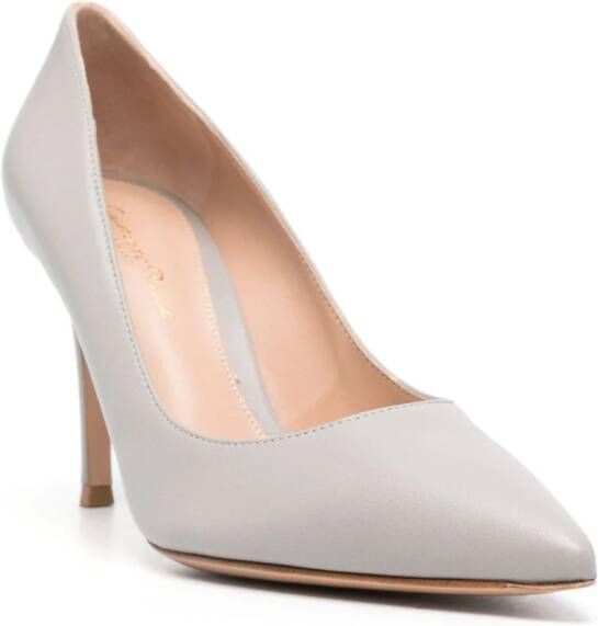 Gianvito Rossi 90mm leather pumps Grey