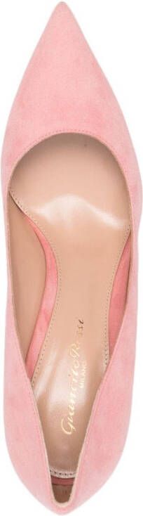 Gianvito Rossi 90mm pointed suede pumps Pink