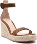 Gianvito Rossi 90mm wedge sandals Brown - Thumbnail 2