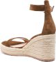 Gianvito Rossi 90mm wedge sandals Brown - Thumbnail 3