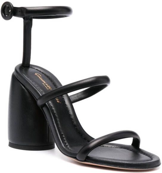 Gianvito Rossi Adrie 100mm leather sandals Black