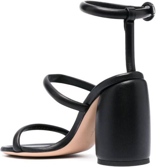 Gianvito Rossi Adrie 100mm leather sandals Black