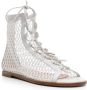 Gianvito Rossi ankle-length honeycomb-knit sandals White - Thumbnail 2